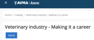 Veterinary Industry - Making it A Career Registration Page Screenshot Image