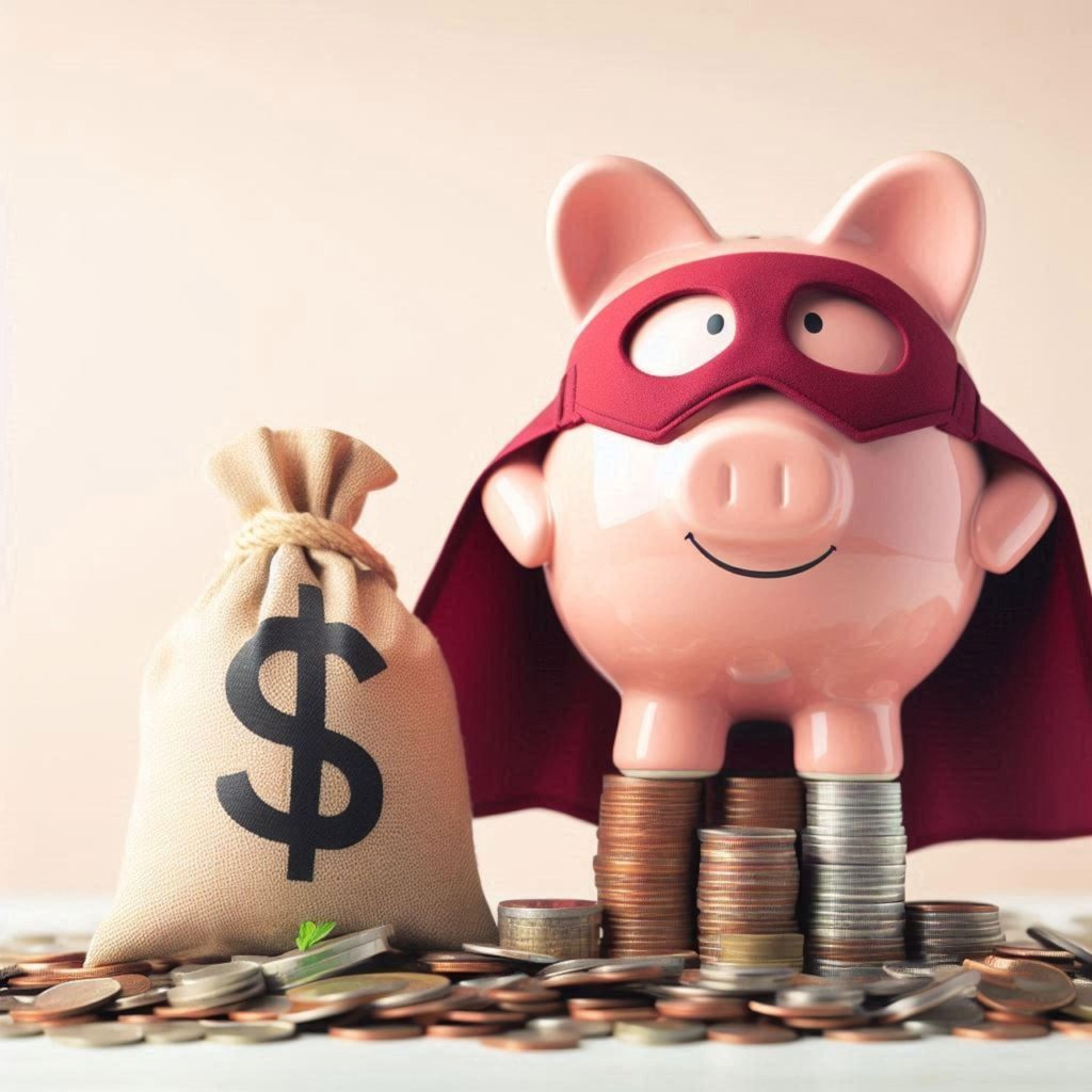 Finance webinar photo - super-piggy bank